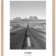 Utah Portrait B&W No 2 Poster
