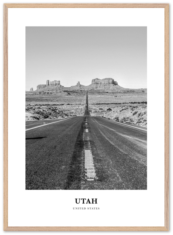 Utah Portrait B&W No 2 Poster