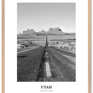 Utah Portrait B&W No 2 Poster