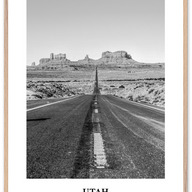 Utah Portrait B&W No 2 Poster