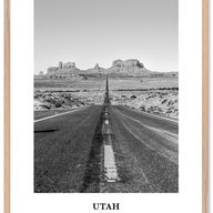 Utah Portrait B&W No 2 Poster