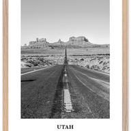 Utah Portrait B&W No 2 Poster