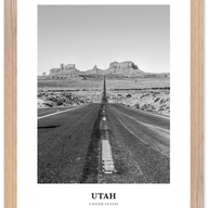 Utah Portrait B&W No 2 Poster