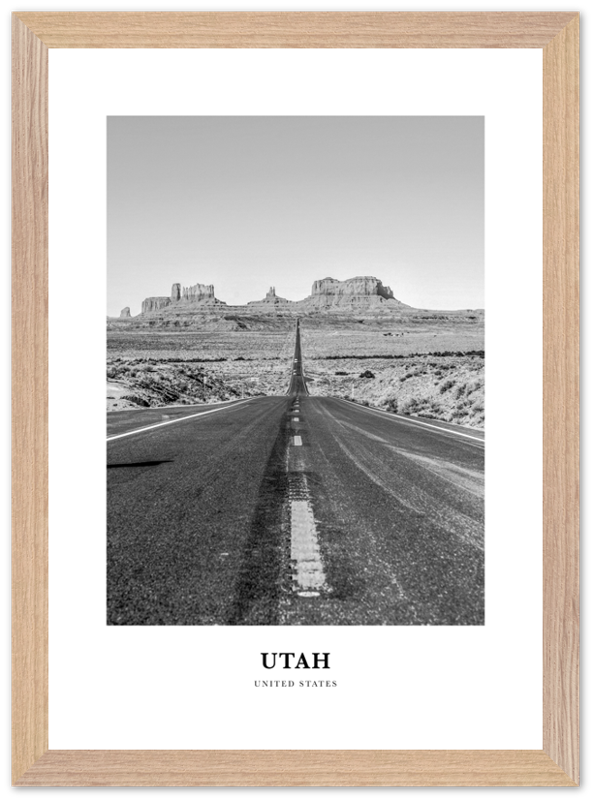 Utah Portrait B&W No 2 Poster