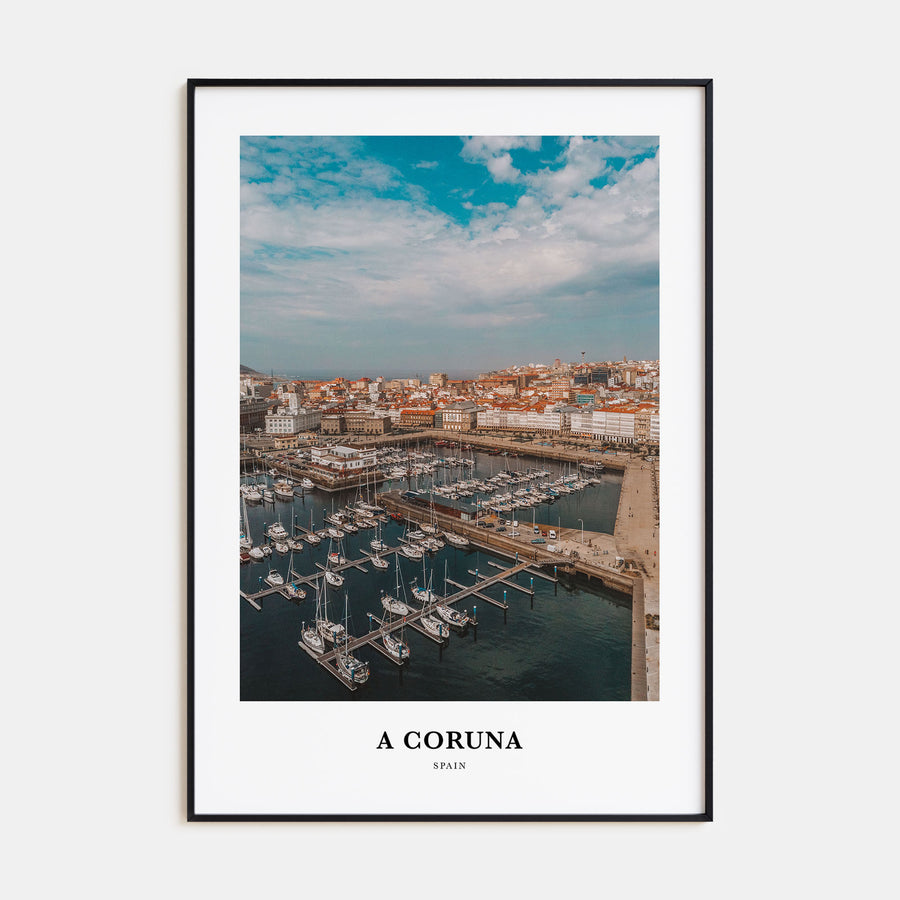 A Coruña Portrait Color Poster