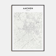 Aachen Map Portrait Poster