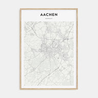 Aachen Map Portrait Poster