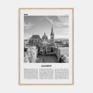 Aachen Travel B&W Poster