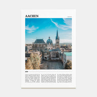 Aachen Travel Color Poster