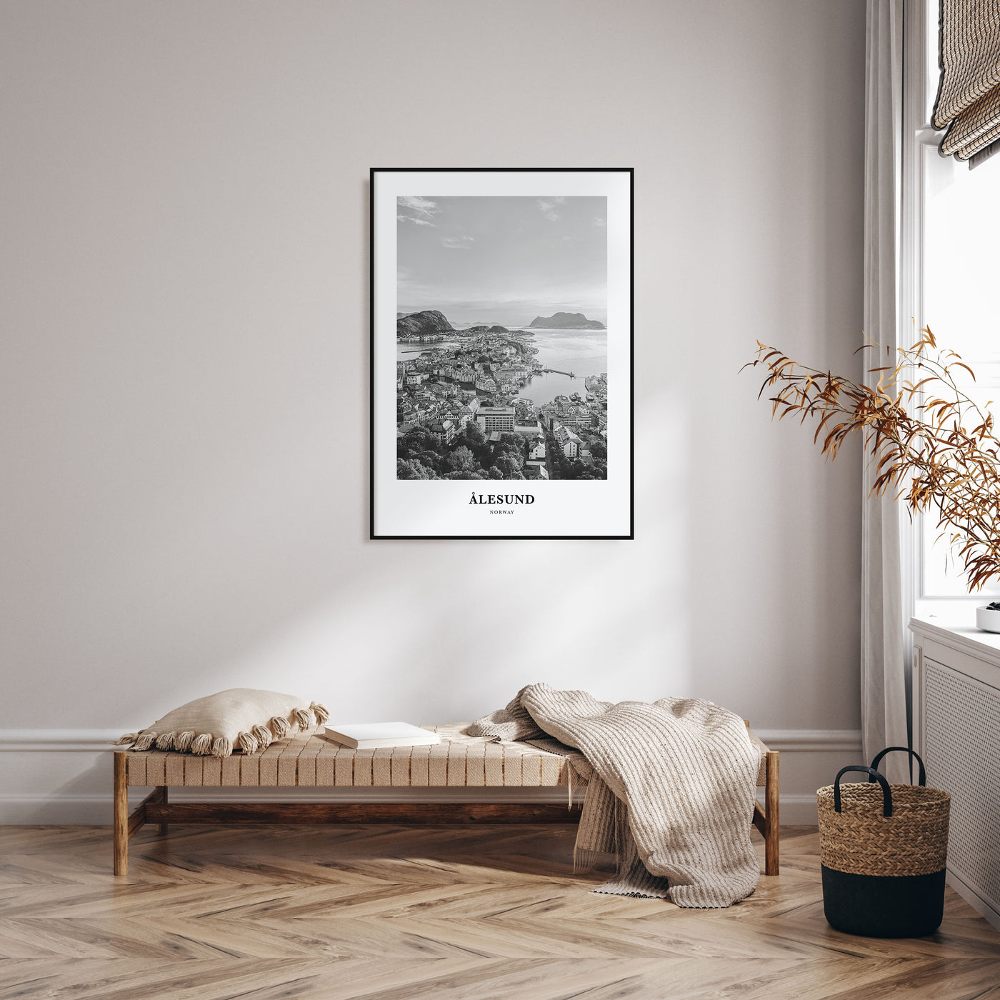 Aalesund Portrait B&W Poster