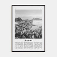 Aalesund Travel B&W Poster