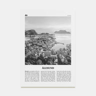 Aalesund Travel B&W Poster