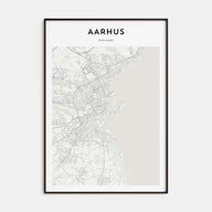 Aarhus Map Portrait Poster