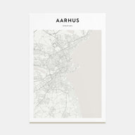 Aarhus Map Portrait Poster