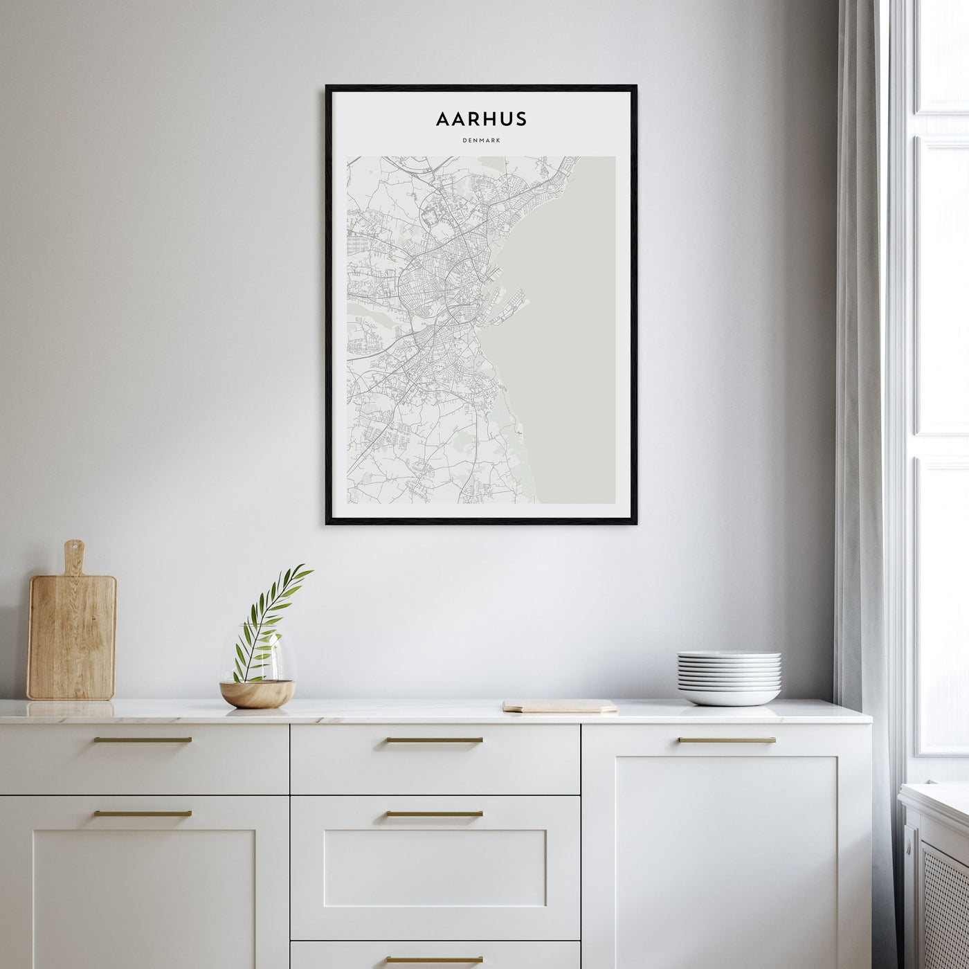 Aarhus Map Portrait Poster