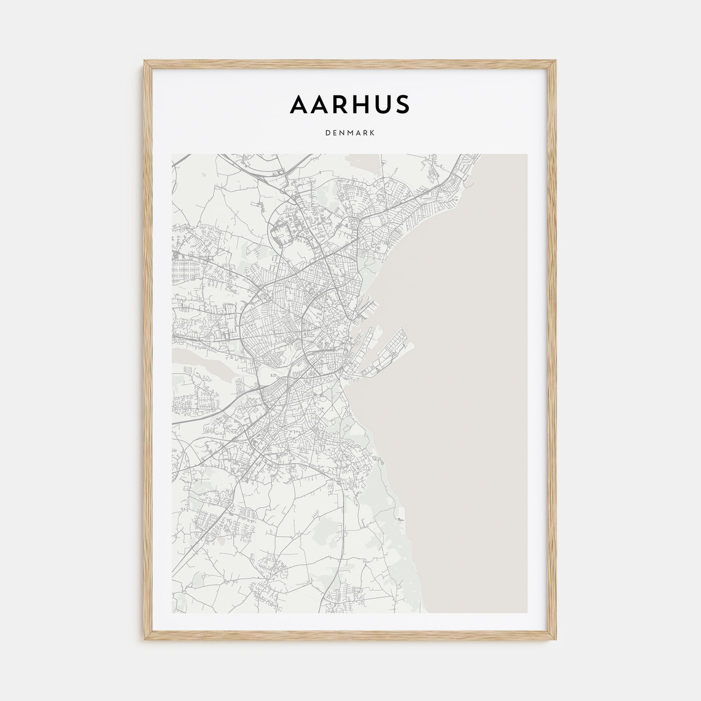 Aarhus Map Portrait Poster