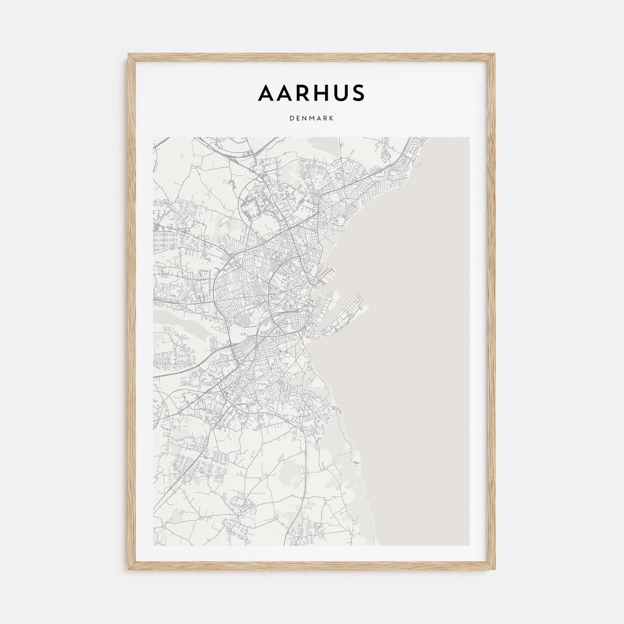 Aarhus Map Portrait Poster