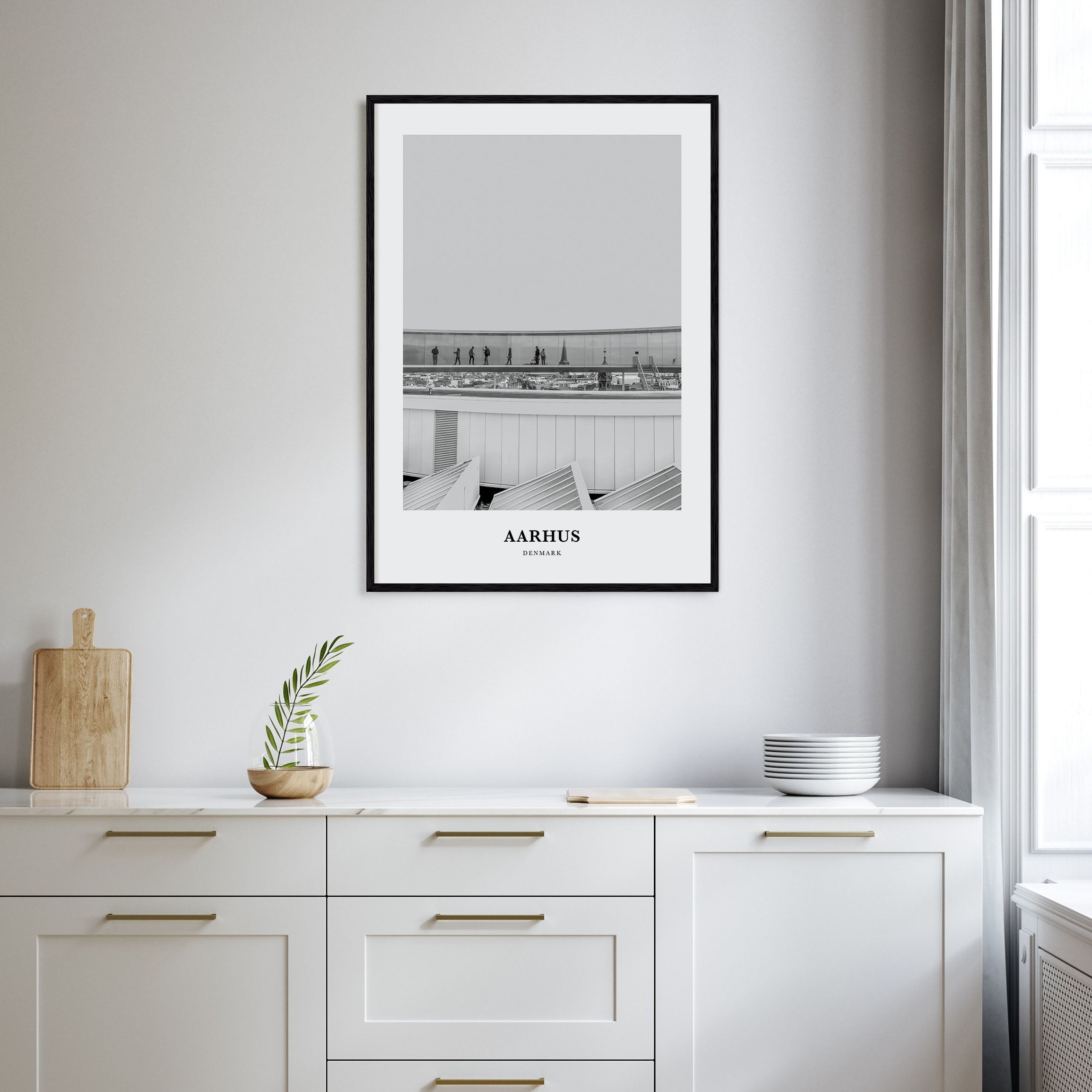 Aarhus Portrait B&W No 1 Poster