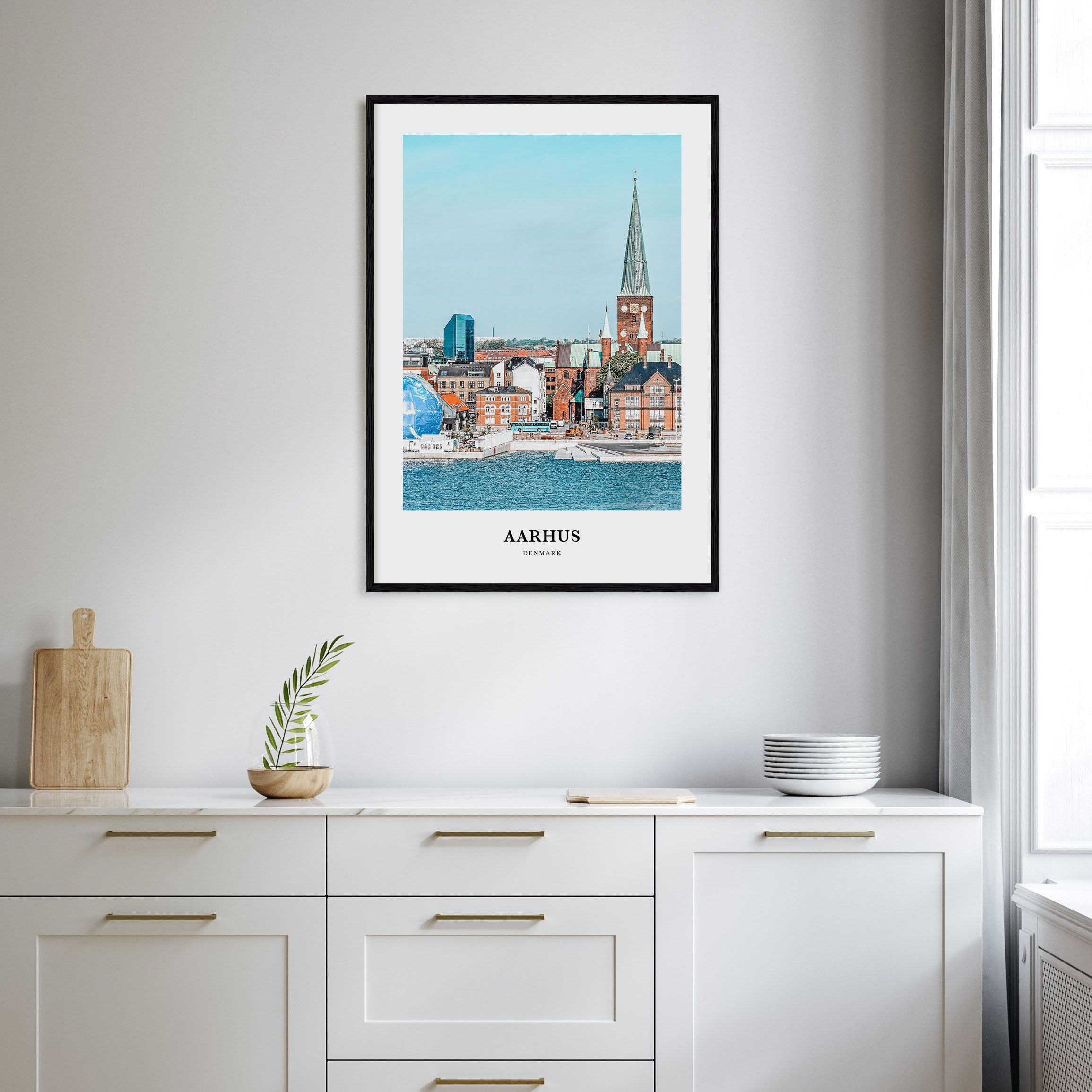 Aarhus Portrait Color Poster
