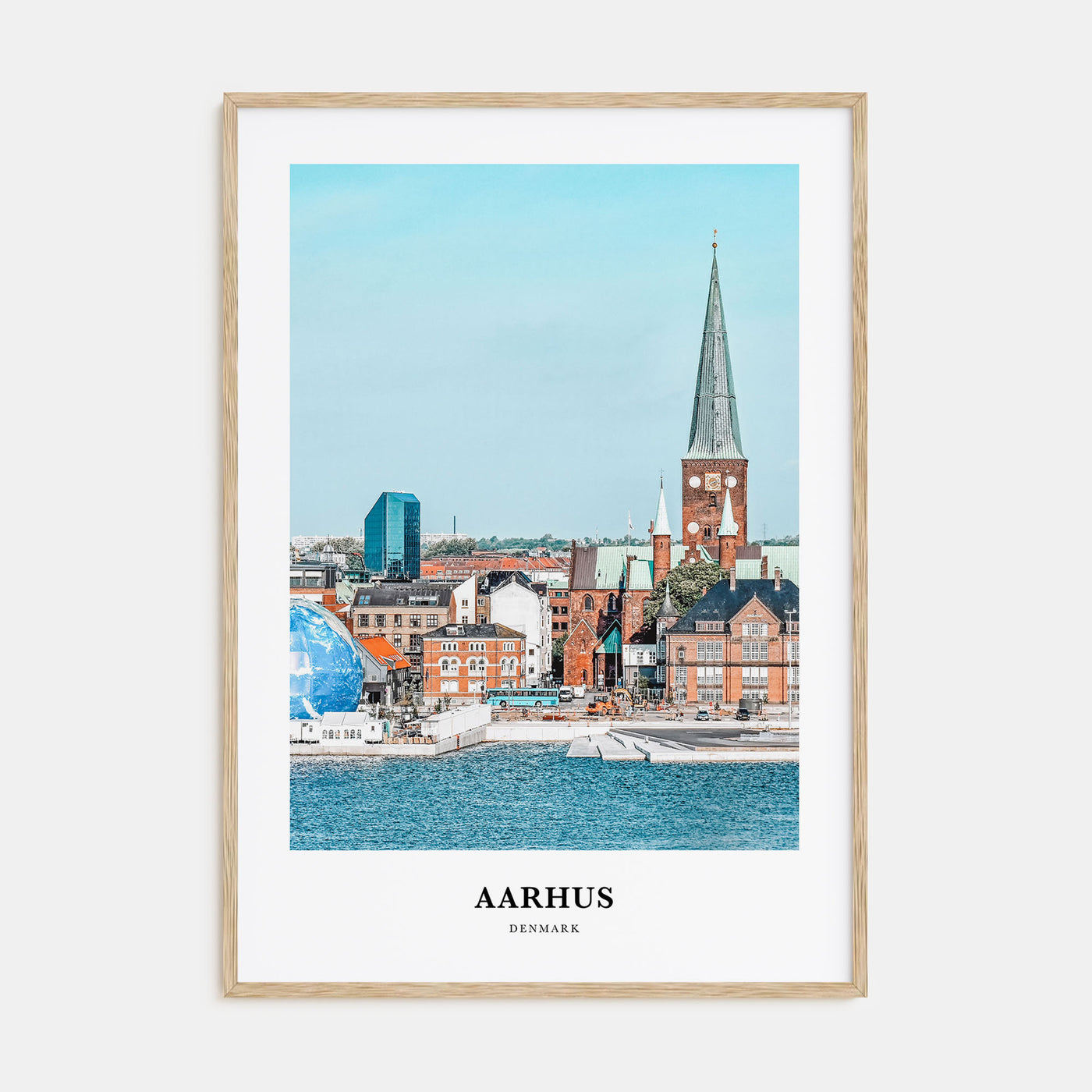 Aarhus Portrait Color Poster