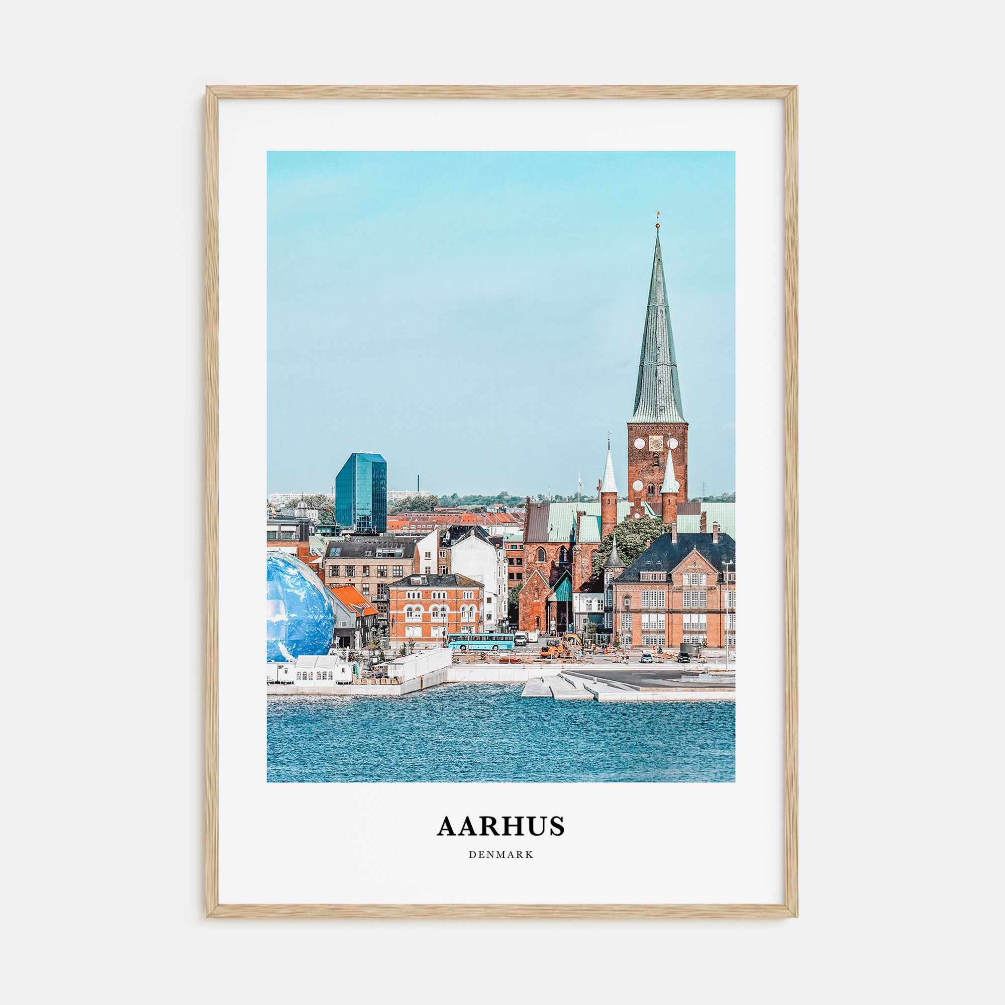 Aarhus Portrait Color Poster