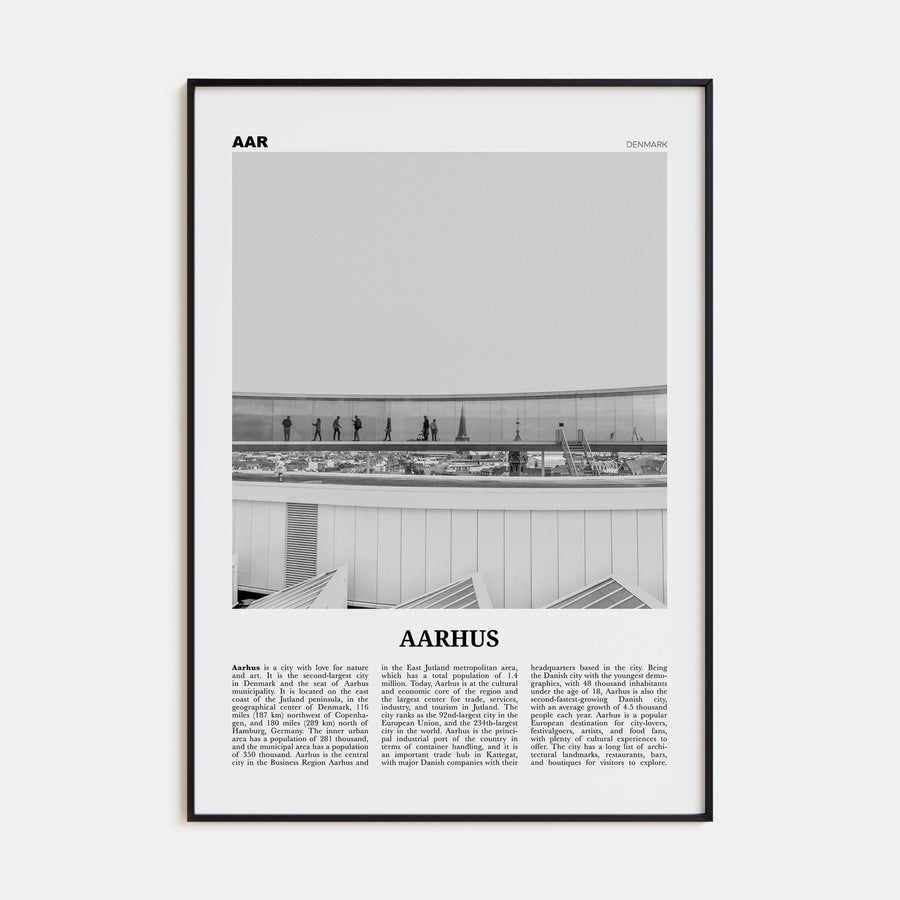 Aarhus Travel B&W No 2 Poster