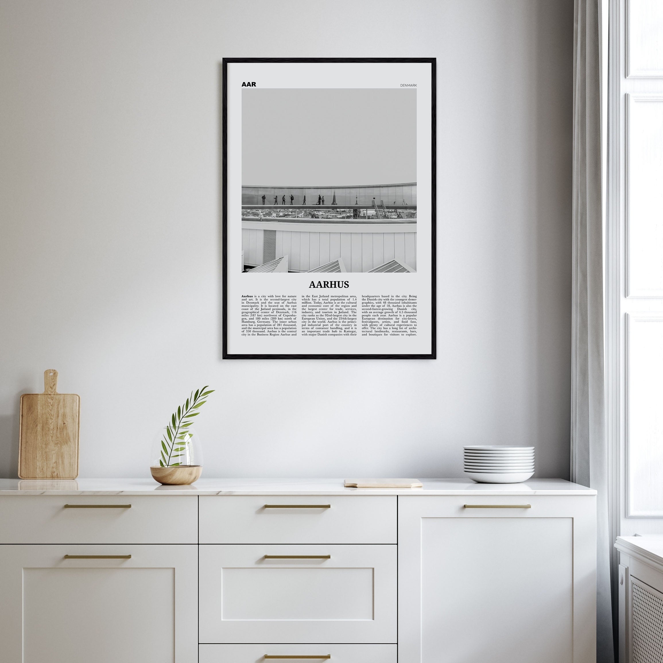 Aarhus Travel B&W No 2 Poster