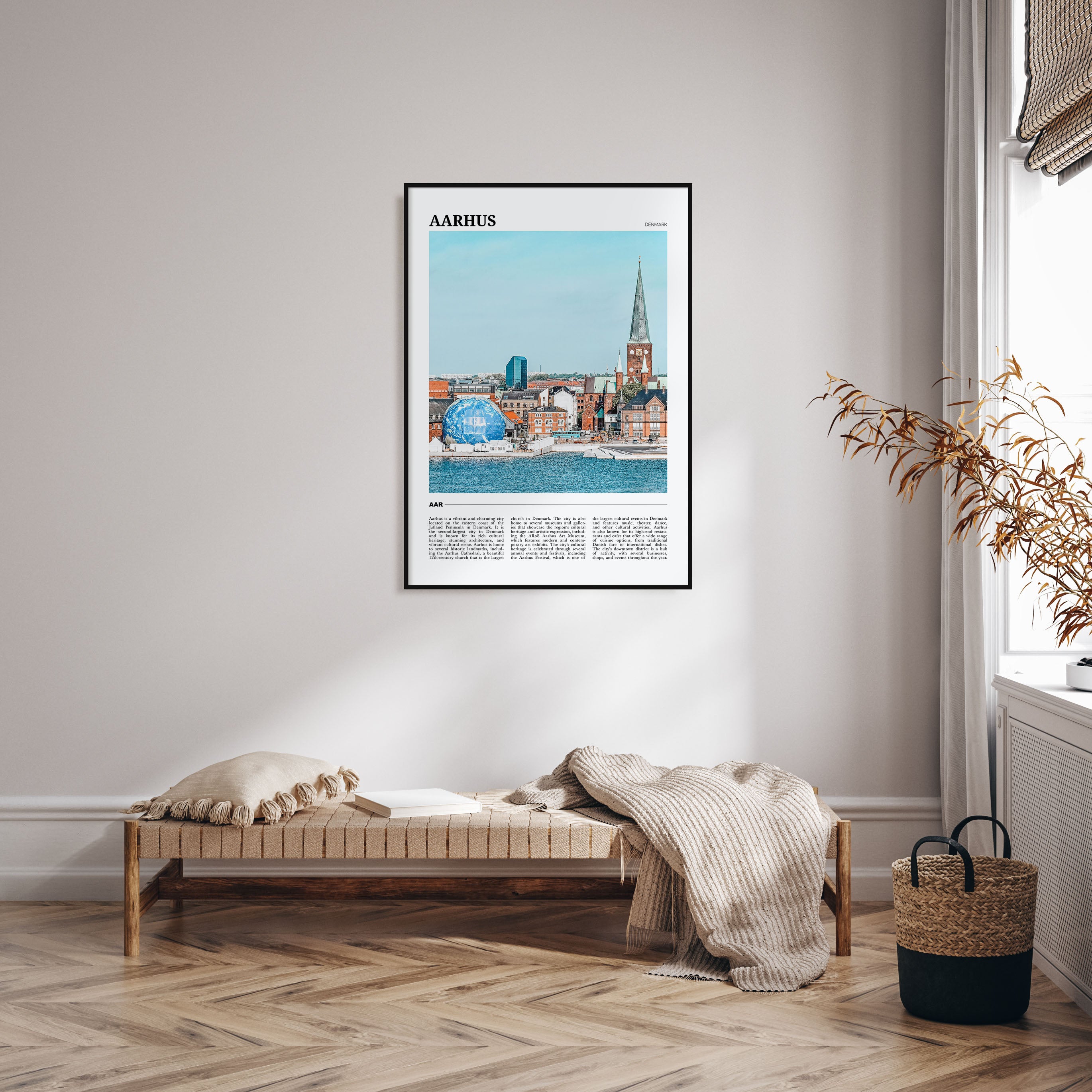 Aarhus Travel Color Poster