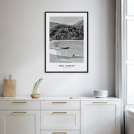 Abel Tasman National Park Portrait B&W Poster