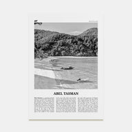 Abel Tasman National Park Travel B&W Poster