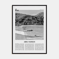Abel Tasman National Park Travel B&W Poster