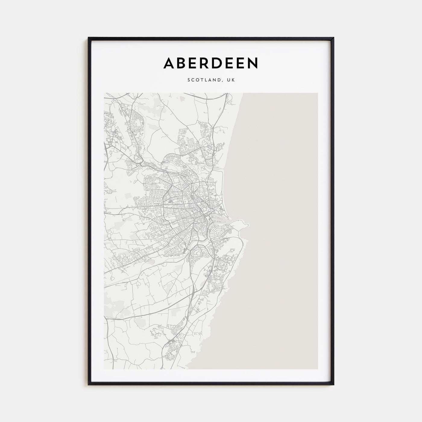 Aberdeen Map Portrait Poster