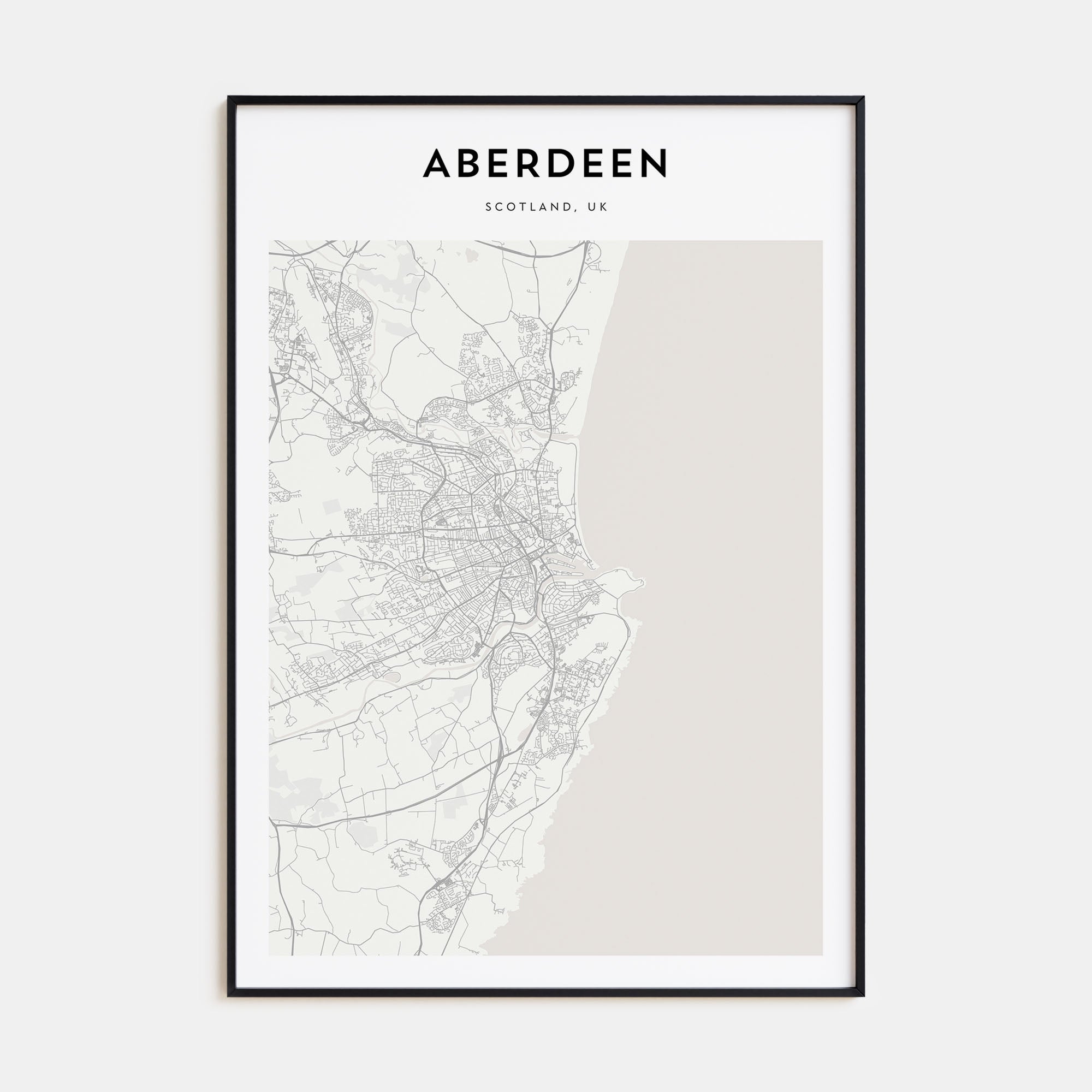 Aberdeen Map Portrait Poster