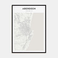 Aberdeen Map Portrait Poster