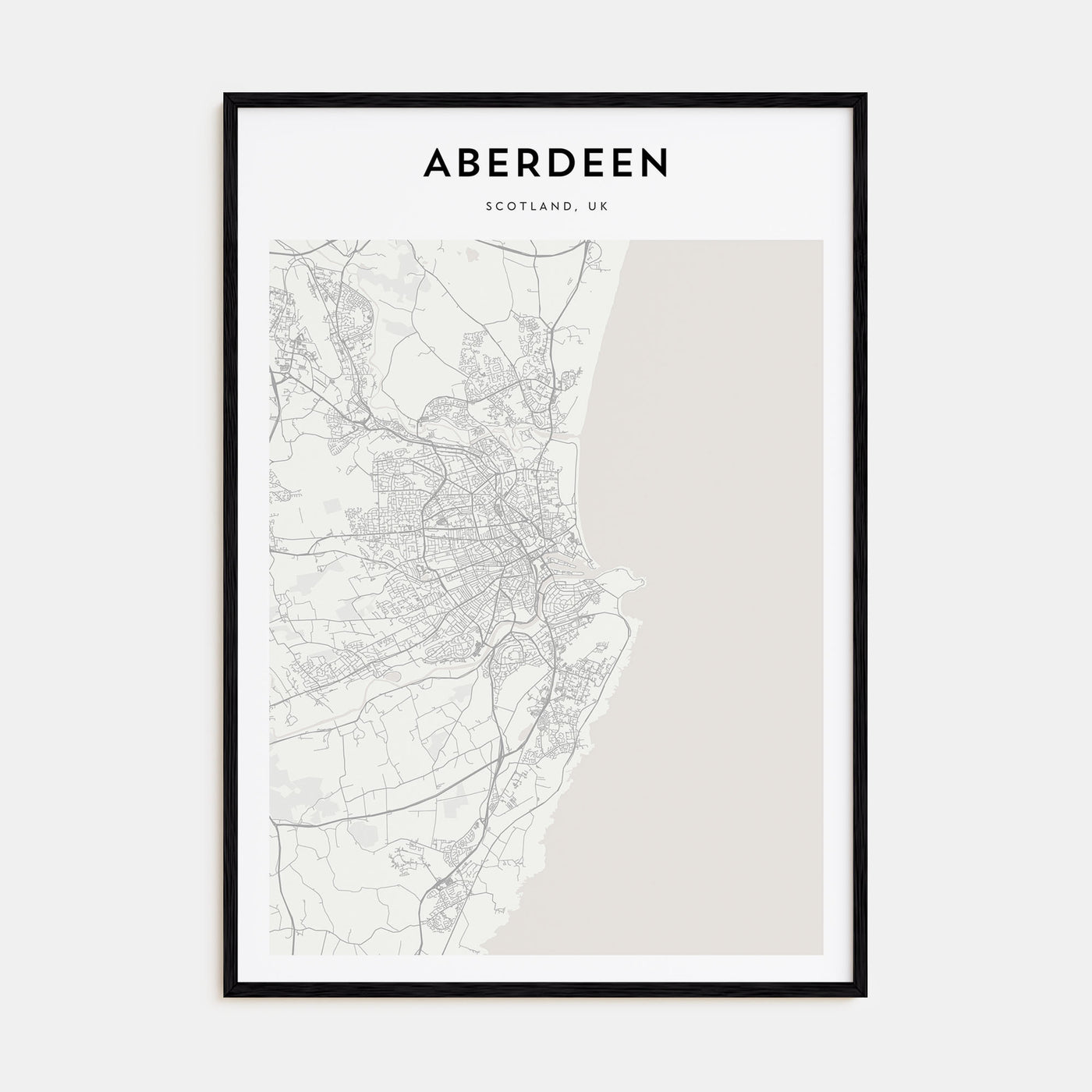 Aberdeen Map Portrait Poster