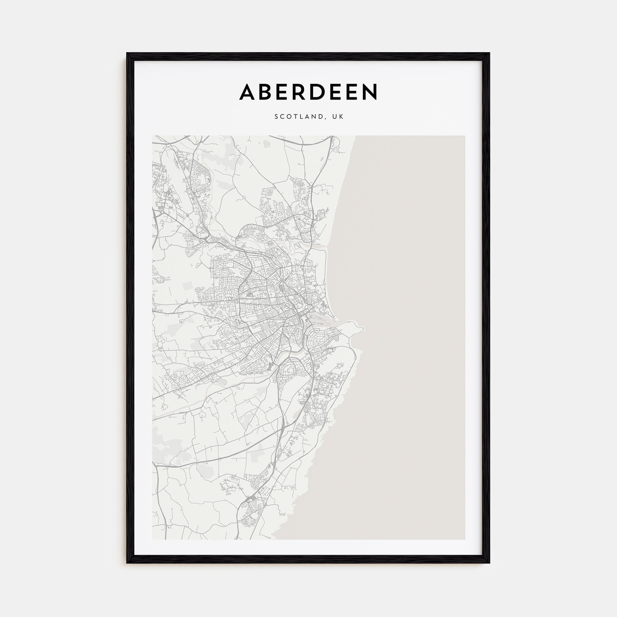 Aberdeen Map Portrait Poster
