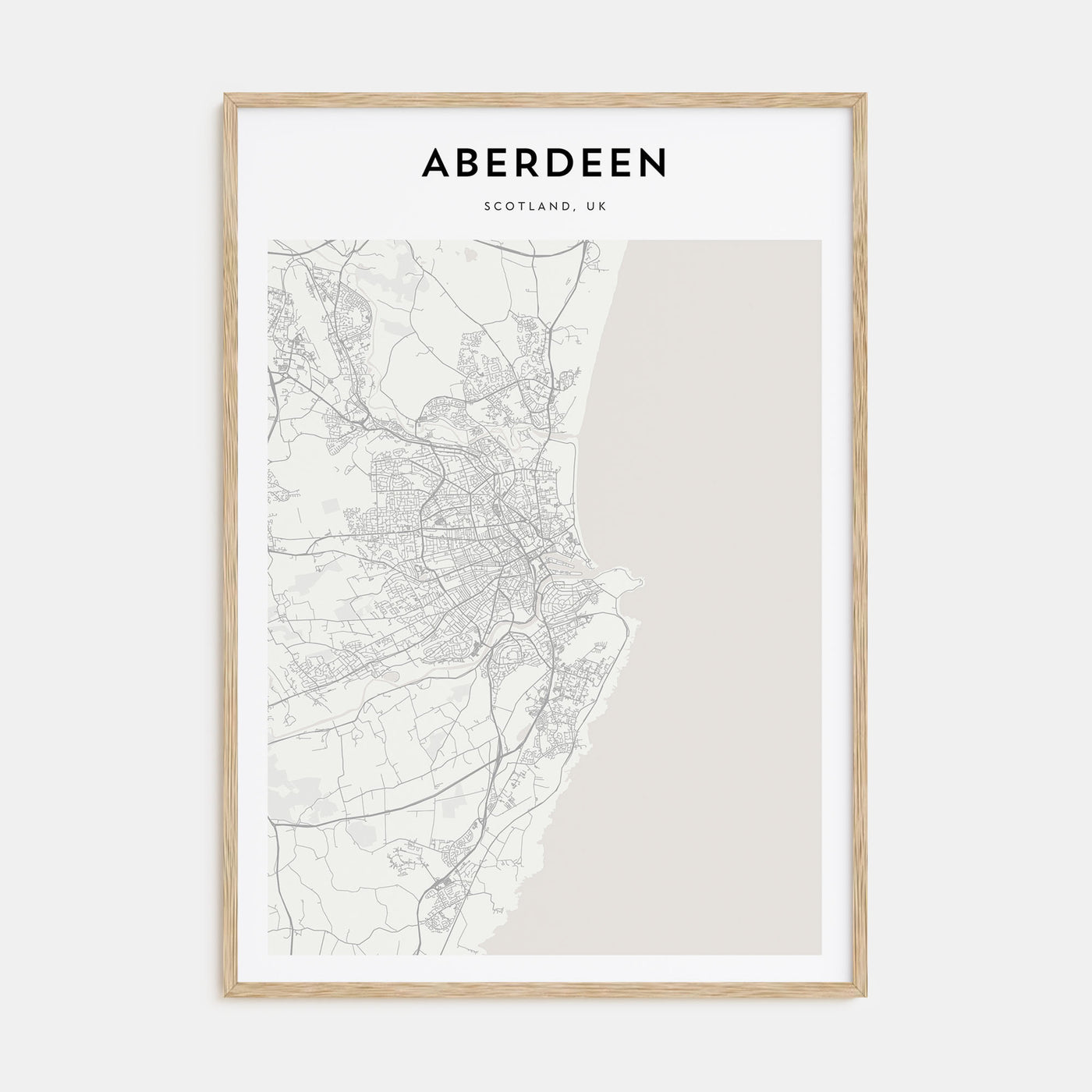Aberdeen Map Portrait Poster