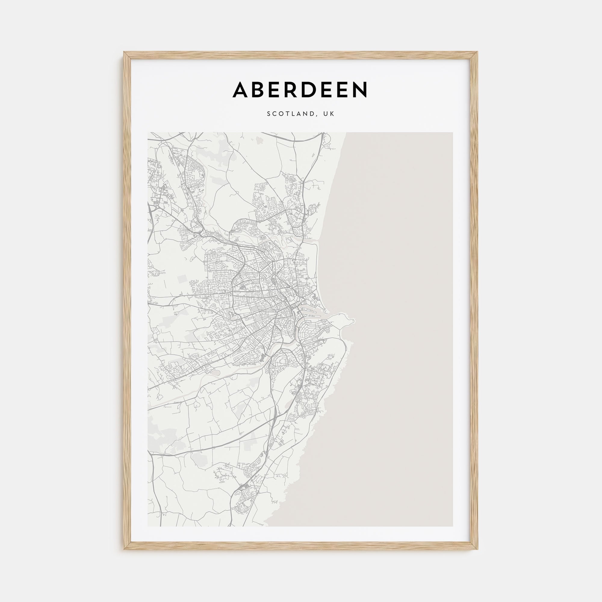 Aberdeen Map Portrait Poster