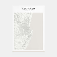 Aberdeen Map Portrait Poster
