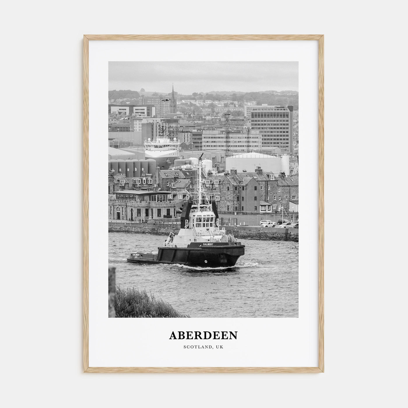Aberdeen Portrait B&W Poster