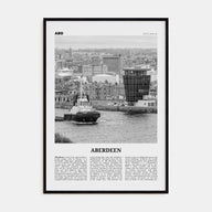 Aberdeen Travel B&W Poster