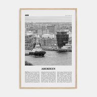 Aberdeen Travel B&W Poster
