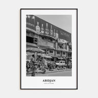 Abidjan Portrait B&W Poster