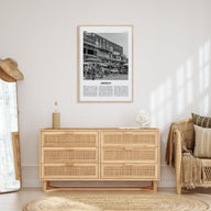 Abidjan Travel B&W Poster