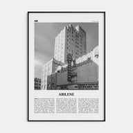 Abilene Travel B&W Poster