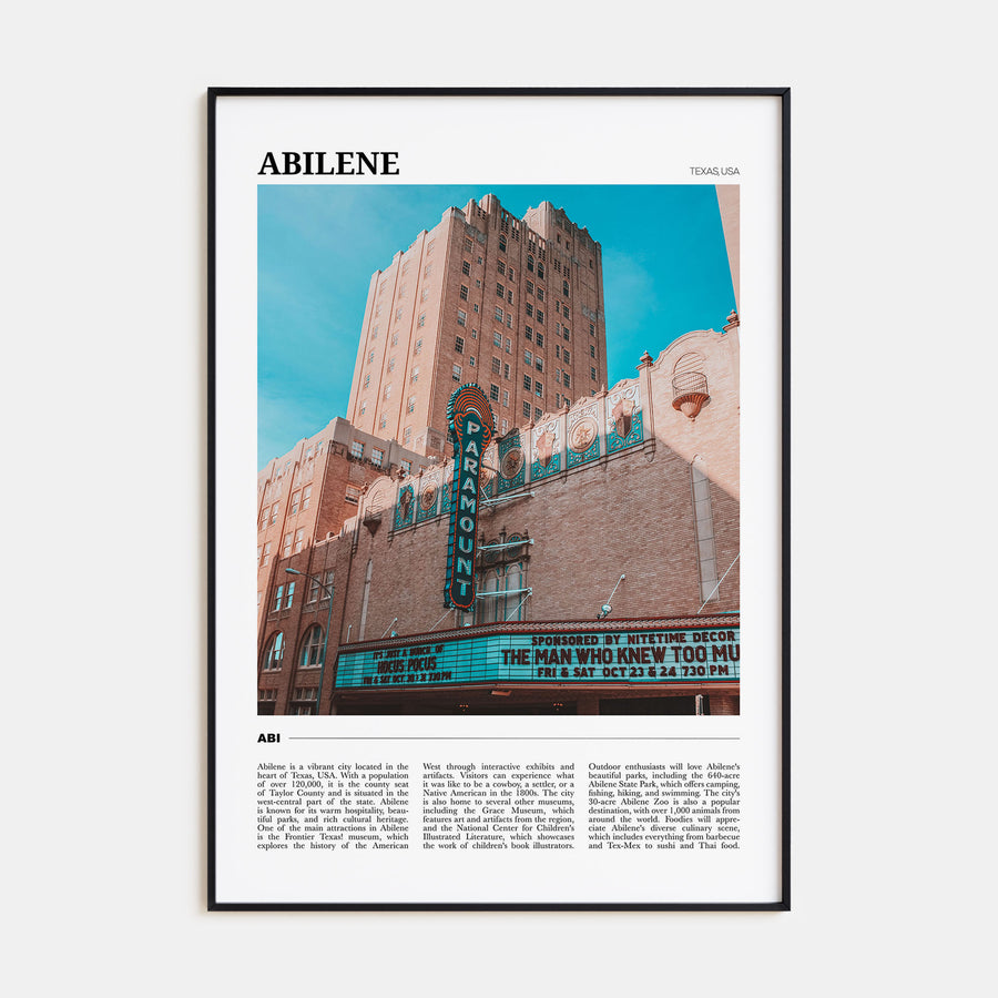 Abilene Travel Color Poster