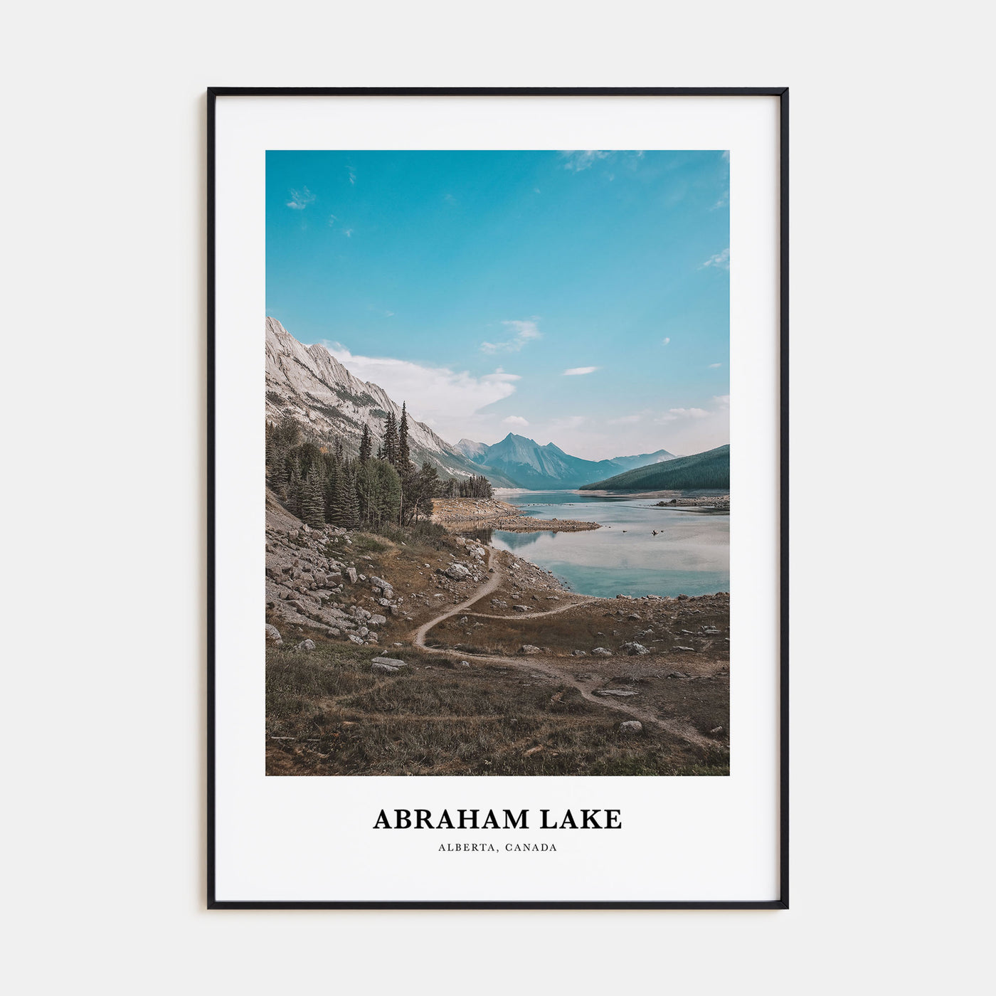 Abraham Lake Portrait Color Poster