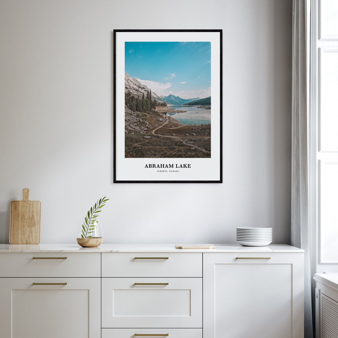 Abraham Lake Portrait Color Poster