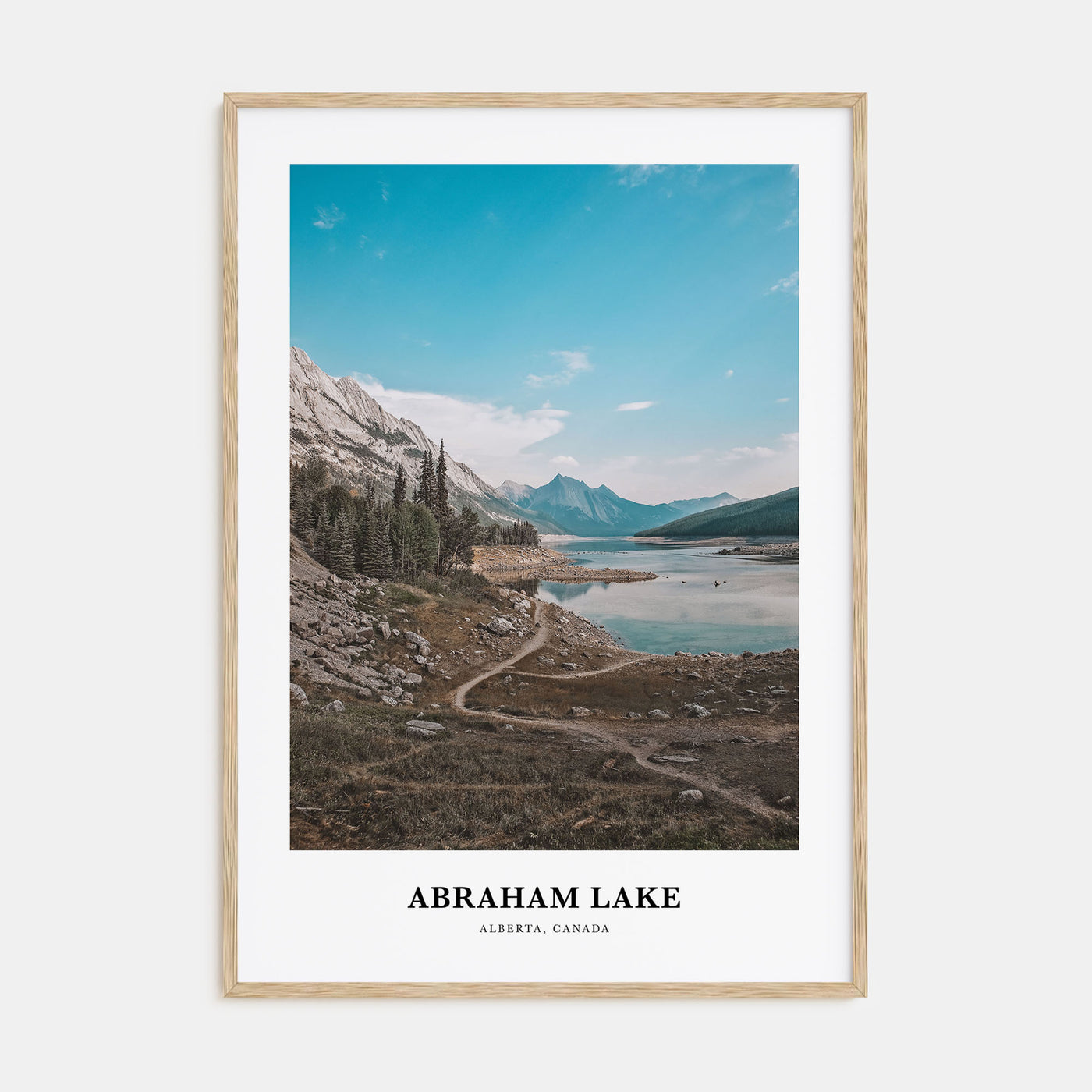Abraham Lake Portrait Color Poster