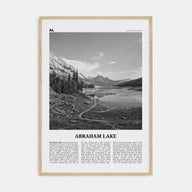 Abraham Lake Travel B&W Poster